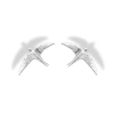 Aretes de Vencejo silver vista frontal